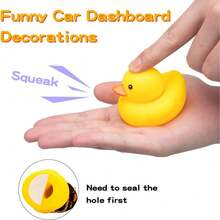 1pc Fashionable Small Yellow Duck Motorcycle & Bicycle Mounted Decoration, Windmill Wind Chime - Multicolor - View 7