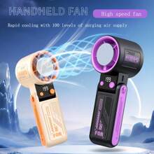 SULVGO 1800mAh 199-Speed Stepless USB-C Fan | 3-Mode Neck, Desk & Handheld Fan | Portable High-Speed Cooling For Home, Travel & School