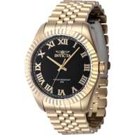 47405 Men's Specialty Black Dial Yellow Gold Steel Watch