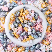 10/20/30 件可爱卡通猫树脂吊坠饰品，适合女性 DIY 日常手工耳环、手链、项链、钥匙扣、珠宝配饰 - 混色 - 查看 2