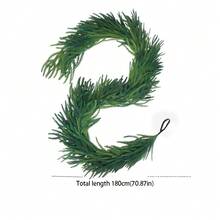 Minnow Folk Pine Encrypted Soft Glue Christmas Rattan Christmas Pine Needle Door Hanging (Without Decoration) Can Be Used For Hanging Decorations, Wall Decorations, Handrail Decorations, Table Decorations And Other Scenes