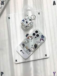 Ốp lưng pha lê trong suốt hình mèo đen hoạt hình dễ thương và đẹp mắt, chống sốc, phù hợp với ốp lưng bảo vệ iPad thế hệ thứ bảy, thứ tám (10,2 inch) và thứ mười, khe cắm bút tích hợp, hỗ trợ chức năng ngủ và thức, quà tặng ngày lễ, quà tặng năm mới. - Nhiều màu - Xem 6