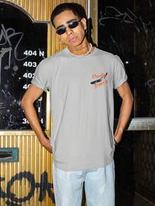 CBJR Basic T-Shirt With Crybaby Print - Grey - View 2