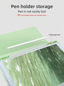 1pc Matcha Green Tri-Fold Tablet Case With Stylus Slot, TPU Soft Edge Full Protection, Magnetic Sleep/Wake, Compatible With IPad Mini4/Mini5/Mini6/Mini7/Air1/Air2/9.7/10.2/10.5/Air4/Air5/10.9/Pro11/10th/12.9/Air 11-In.(M2)-2024/Pro 11-In.(M4)-2024/IPad Air 11-Inch (M3) 2025 - Matcha Green - View 8