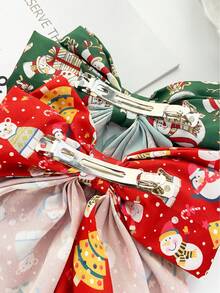 3pcs Women Solid Color Chiffon Bow Clip Hair Accessories Set, Cute Girly Everyday Commute Mesh Bow Hair Clips, Versatile Non-Damaging Half-Up Hairstyle, Claw Clips, Hair Slide, Hair Barrettes