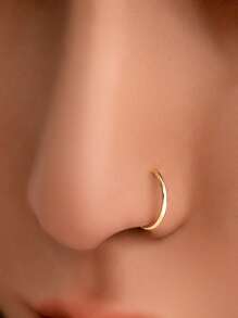 1件925纯银16g铰链式耳环 - 耳骨环、耳廓环、鼻环、鼻中隔环、无缝卡扣耳环、迷你耳环、耳屏环、耳骨环、耳廓穿孔环、银色无缝耳骨耳环，适合男女日常佩戴（6-12毫米），柔软纯银材质，请小心轻放。 - 18G Hinged Hoop - 查看 5