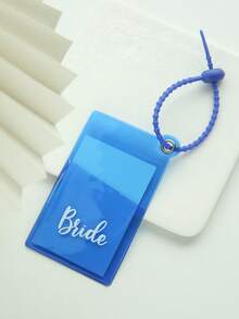 1pc Personalized Name Colorful Luggage Tag For Suitcases Customized Monogram Name PVC Luggage Tags With Name Card Custom Unique Tag Travel Bag Backpack Tags Gift TagsTravel Accessories Handmade Chic Travel Gift Birthday Bridesmaid Gifts For Friends - Multicolor - View 17