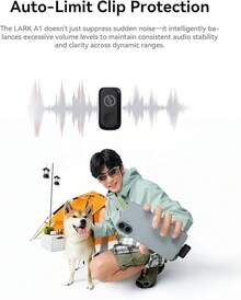 Hollyland Lark A1 Wireless Mini Microphone For IPhone & Android, 48kHz/24-Bit, 3-Level Intelligent Noise Cancel, Microphone For , Podcast, Vlogging (Black, 2TX + 2RX + Charging Case) - 黑色 - 查看 8