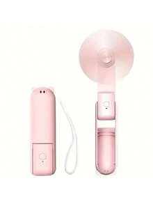 OBOVAY Portable Mini Fan, 500mAh USB Rechargeable, 3-Speed Adjustable, Foldable Handheld Personal Eyelash Fan, Suitable For Girls/Women Travel & Outdoor, Random Color Delivery,Spring Summer Picks,Brides Maid Gifts,Room,Bedroom Deccor,Bedroom Deccor,Beach,Travel,For Men,For Women,Vacation - Multicolor - View 1