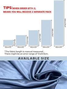 1pc High Sheen Satin Lining Fabric, Pre-Cut Garment Lining Fabric, Smooth, Soft, Breathable Lining For Wedding Dresses - Navy - View 3