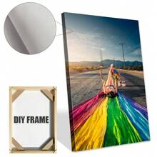 1 Customized Canvas Poster With DIY Frame Or Frameless Poster, Print Your Personalized Photo As A Gift On Canvas, Wall Decoration Painting, Mural, Hanging Painting, Canvas Printing, Canvas Poster, Canvas Wall Decoration, Poster Printing. It Is The Perfect Gift For Boyfriends, Family, Sons, Daughters, Students, Pets, Family, Birthdays, Weddings, Anniversaries, Suitable For Living Rooms, Bedrooms, And Offices