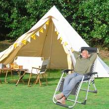 178*66*95cm Camping Chair, Portable Deck Chair, Foldable And Adjustable Armchair, Reclining Outdoor Sun Loungers, Relaxing Chairs For Patios, Terraces, Gardens, Camping - 黑色 - 查看 7