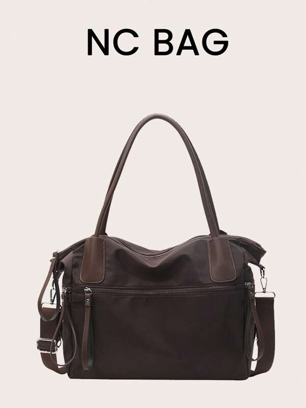 Nylon Tote Bag For Women, Large Capacity Crossbody Shoulder Hand Bag, Vintage Multi-Purpose 2024 New Design