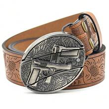 Men's Leather Belt Outdoor Multifunctional Belt With Knife Suitable For Men's Gift - ShuangqiangCA - View 1