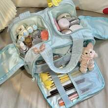Multineos Comercial Large Capacity Portable Cosmetic Bag Travel Portable Cosmetic Wash Storage - Azul - Ver 3