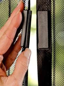 DeTODO Mosquitero Magnético, Cortina de Puerta anti-Mosquitos, Mosquitera Magnética para Puertas, Con Malla Super Fina Para Dejar Pasar el Aire Fresco, Cierra Automáticamente, Facil de Instalar - Negro - Ver 7