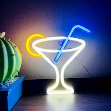 1 件高亮鸡尾酒玻璃瓶啤酒杯霓虹灯手势 666 手 LED 杯、外星人、星球、牛头、火焰、樱桃、狗爪、游戏控制器、酒吧杯装饰灯、LED 霓虹灯家居装饰、派对装饰、圣诞派对装饰、圣诞礼物 - 雞尾酒杯 - 查看 62