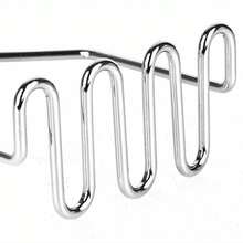 1pc Stainless Steel Wave Potato Masher - Ideal For Kitchen Vegetable And Fruit Puree, Kitchen Essentials | Modern Kitchen Tool | Durable Kitchenware - Silver - View 6