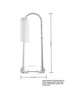 1pc/100g Dog Teeth Cleaning Powder, Balanced Formula For Oral Odor Removal, Sodium Bicarbonate Pet Dental Powder, Reduces Bad Breath & Tartar, Substitute For Toothpaste, Suitable For Pet Oral Care, Deeply Cleans Food Residues, Gently Removes Soft Plaque Without Damaging Enamel, Effectively Keeps Pet's Teeth Clean And Healthy / Finger Toothbrush, Silicone Pet Toothbrush, Small Dog & Cat Finger Brush - Multicolor - View 12