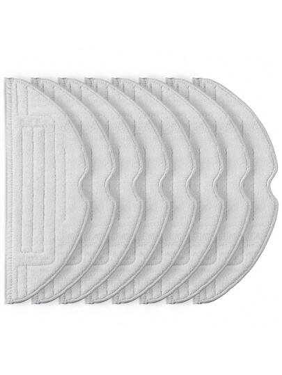 Wipes Roborock S8 S8+ S7 S7+ /S7 MaxV/S7 MaxV Plus/S7 Ultra/S7 Pro Ultra/S7/S7+ T7 T7+ T7S +Robot Stofzuiger Cleaner, Zilver Ion Microfibre VibraRise Wiping Cloth Accessories