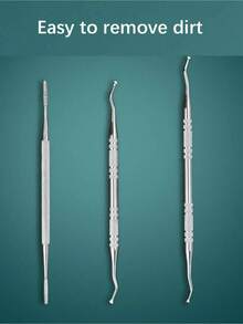 3pcs Stainless Steel Ingrown Toenail Tool Kit - Double-Sided Nail File, Nail Clipper, Nail Spoon And Nail Pusher For Cleaning And Removing Ingrown Toenails, With Storage Pouch - Silver - View 4