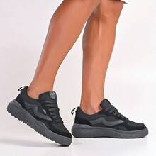 Casual And Comfortable Neo School Sneakers - Non-Slip Sole And Modern Design - Tất cả màu đen 2854 - Xem 4