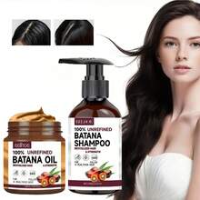 1 件 Batana 油洗发水和发膜套装 - 防毛躁洗发水和护发素套装 - 令头发柔软有光泽，非常适合干性头发！ - 棕色 - 查看 5