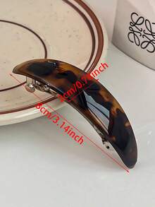 2个优雅弧形豹纹发夹，多功能弹簧夹，打造时尚马尾辫，高端礼物，适合情人节、新年、节日、母亲节、骄傲月、返校季、复活节等场合，也可用于发夹、发卡、发夹、发卡、学习用品、动物纹、发卡、发饰、头部饰品、发夹等，适合夏季、假期和旅行。 - 2pcs豹紋彈簧夾灰色/琥珀色 - 查看 8