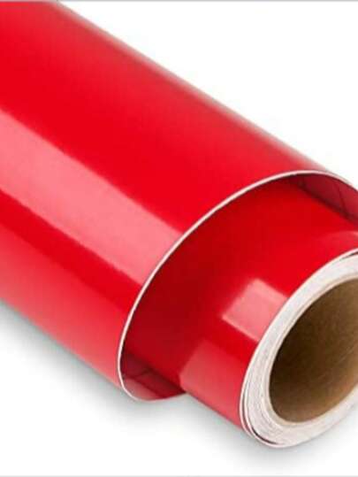 Glossy Vinyl Stickers, Red/Black/Yellow/Blue... Vinyl Self-Adhesive Stickers, Permanent Vinyl Stickers, Suitable For DIY Gifts, Mugs, Etc.