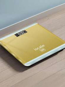 带 LED 显示屏的高精度浴室秤，防潮设计，小巧轻便，适合家庭使用，电池供电（不含电池），体重管理，外观时尚，表面光滑，结构坚固 - 彩色 - 查看 10