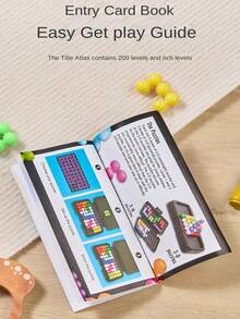 200片儿童智力金字塔拼图游戏，2D/3D益智挑战，适合男孩女孩，是开学、毕业、圣诞节的绝佳礼物。 - 彩色 - 查看 11