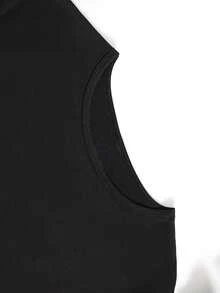 Fashionable Womens Graphic Print T-Shirt - Casual Short Sleeve Crew Neck Top - Lightweight & Breathable For Spring & Summer Wardrobe - Black - View 3