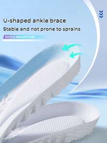1 双男女通用气垫足弓支撑运动鞋垫，高回弹减震透气吸湿排汗鞋垫，适用于篮球、跑步 - 彩色 - 查看 4