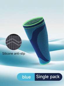 1 件针织运动压缩腿套，适合跑步、健身、跳绳、骑自行车、长防滑小腿套 - 需要两件，购买两件 - 彩色 - 查看 22