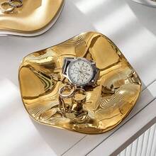 Elegant Ceramic Jewelry Tray - Unique Floral Flower Shaped Design, Multi-Functional Storage And Display Plate For Accessories, Artistic Home Decor, Jewelry Display - Multicolor - View 7