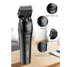 Kemei Cortapelos profesional para mascotas Kemei 1857, recargable, afeitadora eléctrica para gatos, cortapelos para perros, cortadora de pelo de 10W para animales