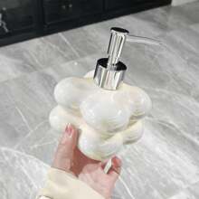 1 set dispensador de jabón de cerámica para el baño, botellas de gel de ducha con decoración de mariposa, dispensador de espuma para gel de ducha