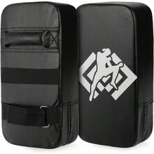 2 Pack Muay Thai Pads, Boxing Equipment Kicking Punching Shield, MMA Karate Taekwondo Training Pads For Men Women Gym - 黑色+和+紅色 - 查看 1