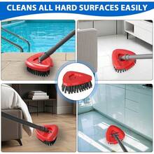 ‌2 Pack Heavy-Duty Spin Mop Replacement Heads – Premium Scrub Brush For O-Cedar EasyWring 1 Tank Mop – Extra Thick Bristles For Deep Cleaning Tile, Wood & Vinyl Floors – Universal Fit Kitchen Bathroom Pool Deck Cleaning Accessories - Gray (1 Pcs for Rinseclean) - 查看 6