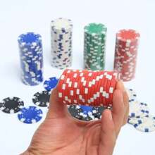 Set da 10 pezzi con 5 colori di token in plastica commemorativi per poker Texas Hold'em, gettoni da scommessa, protezione per carte, monete commemorative, gettoni da gioco, accessori per giochi da tavolo