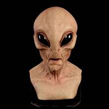 1pc, Sci-Fi UFO Alien Mask, Horror Headgear, Latex Mask, Synthetic Latex, Realistic Mask, Interesting Full-Neck Headdress, Prank Props, Daily Cosplay Costume Shooting Props, Bar, Club Carnival Party Supplies, Stage Performance Accessories (Latex Material Has A Slight Odor) Home Decor Halloween Decor Fall Decor Room Decor - Multicolor - View 7