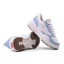 Akion Old School Casual Skater Sneakers Black With White Pattern For Gym Walking Running Training Outings - 白配藍2849 - 查看 1