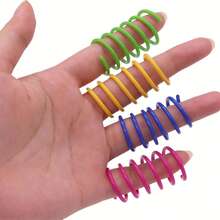 12 pezzi Giocattoli a molla per gatti - Giocattoli interattivi in plastica per colpire, mordere, cacciare per gattini - Multicolore - Visualizzare 3