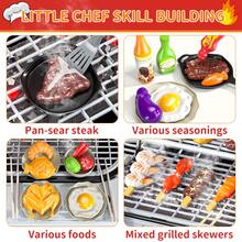 HENGPHY Pretend Play Barbecue Kids Toys Sets For 3 4 5 6 7 8 Ages Boys Girls, 2-Layer Barbecue Kitchen Outdoor Toys With Smoke Sound & Light For 3-8 Years Old Boy Girls, BBQ Grill Cooking Toy Set Little Chef Play Activity Indoor Toys Birthday Gifts Toddlers - Kids Grill Playset - View 3