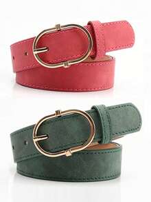 1 chiếc thắt lưng hình elip cổ điển, đa năng, thường ngày dành cho nữ, mùa hè, mùa thu, mùa lễ hội Halloween - Nhiều màu - Xem 19