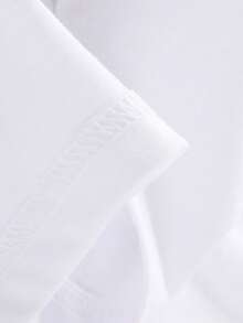 220 Grams Round Neck Short Sleeve Men's T-Shirt, Creative Printing Pattern, Simple Design, Knitting Process, Soft And Comfortable, Suitable For Campus Wear, Party Gathering, Daily Wear, A Good Choice For Family And Friends - 白色 - 查看 6