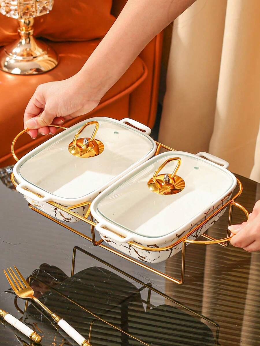 1 套陶瓷盘子、烤箱托盘炊具适用于家庭餐厅厨房，适用于面包、火鸡、奶酪、披萨、户外、婚礼、派对、礼物、生日