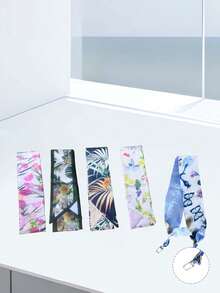 1 件印花围巾眼镜链、太阳镜眼镜链带、挂绳、面罩挂绳、眼镜配件 - 彩色 - 查看 2