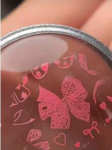 1 Piece Of New Nail Plate Recommended Tool Bow Knot Flower Pattern, Suitable For Nail Pressing Gel Nail Set Nail Products In Nail Salon