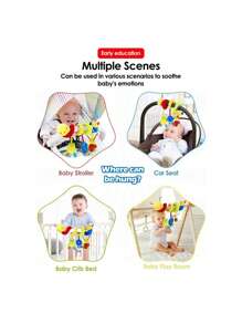Ciondolo per auto giocattolo, pendente a spirale in peluche con nastro colorato, ciondolo campanella giocattolo per bambini, regali per feste, Natale, Pasqua, Ognissanti, compleanni